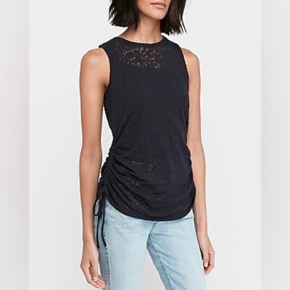 New with tags! EXPRESS, Animal burnout side tie tank.